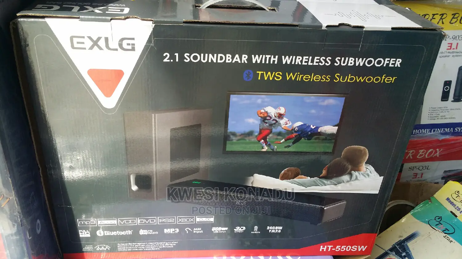 Exlg Short Soundbar With Wireless Subwoofer