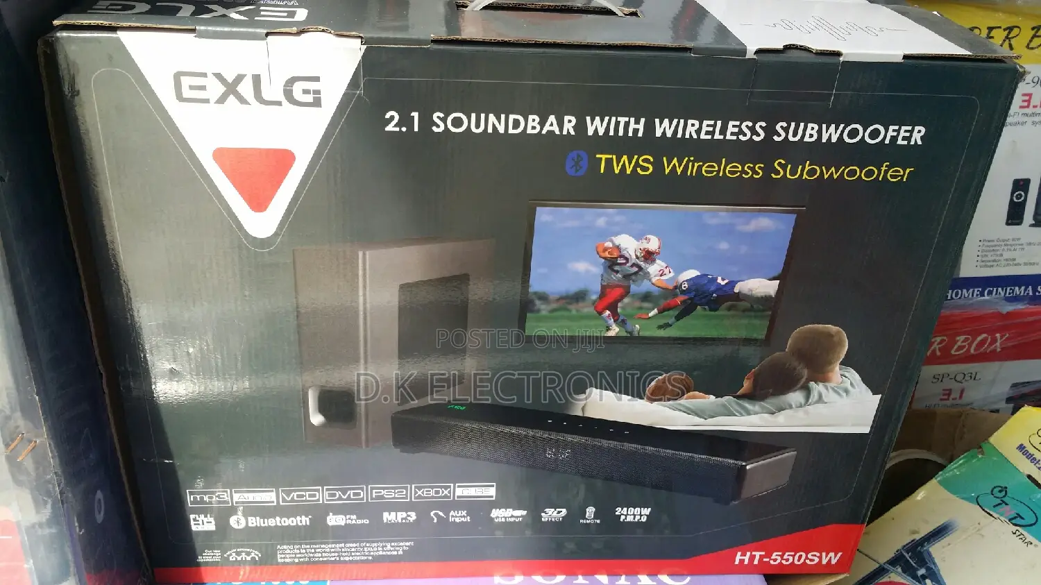 Exlg Short Soundbar With Wireless Subwoofer