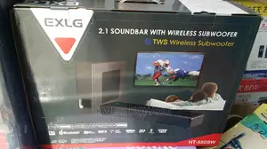 Exlg Short Soundbar With Wireless Subwoofer
