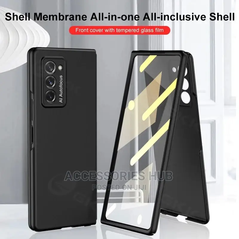 Samsung Z Fold 2 Case With Inbuilt Tempered Glass Protector