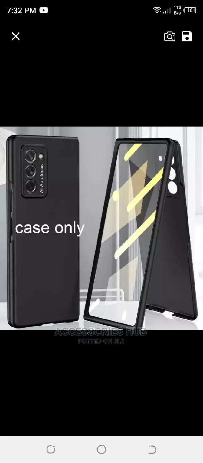 Samsung Z Fold 2 Case With Inbuilt Tempered Glass Protector