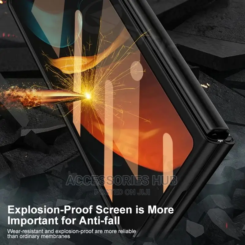Samsung Z Fold 2 Case With Inbuilt Tempered Glass Protector