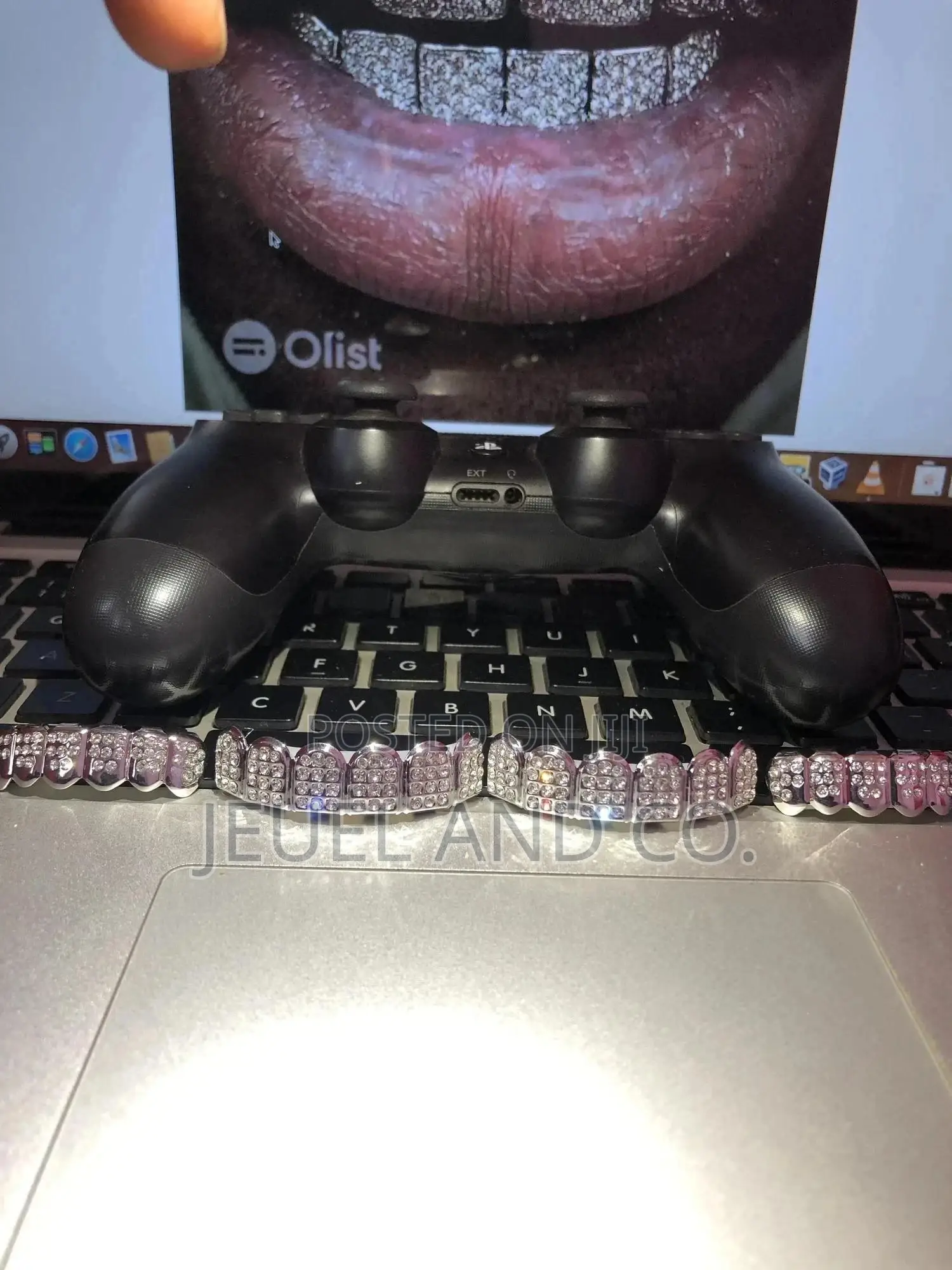 Original Iced Out Silver Grillz/Slugs
