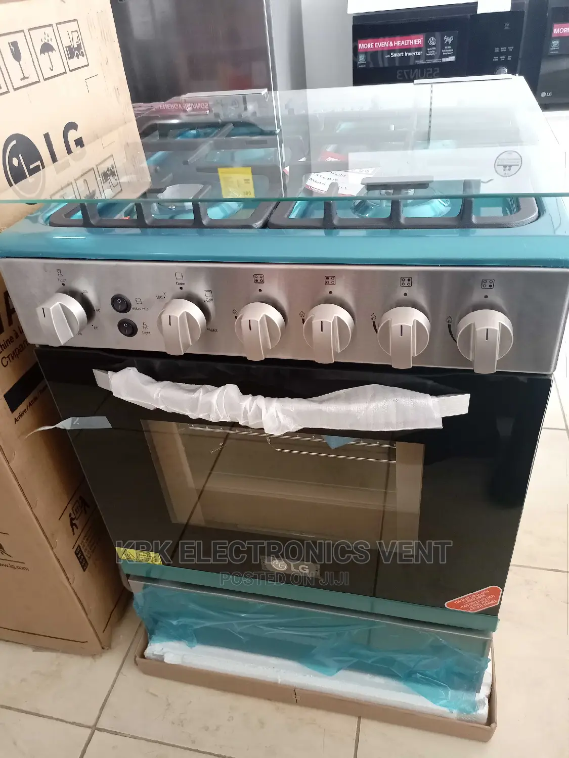 Lg 4burner 60*60 Gas Cooker Oven+ Grill