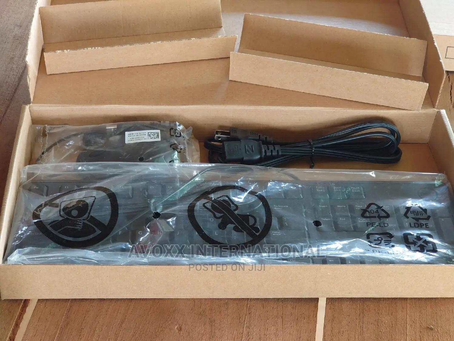 Quality Computer Keyboard, Power Cord Mouse Pack