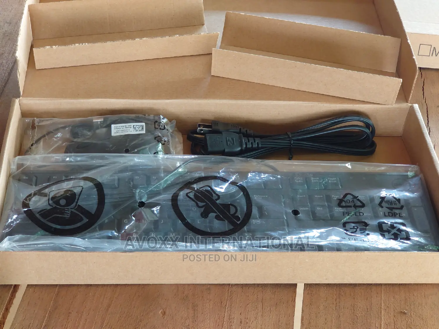 Quality Computer Keyboard, Power Cord Mouse Pack