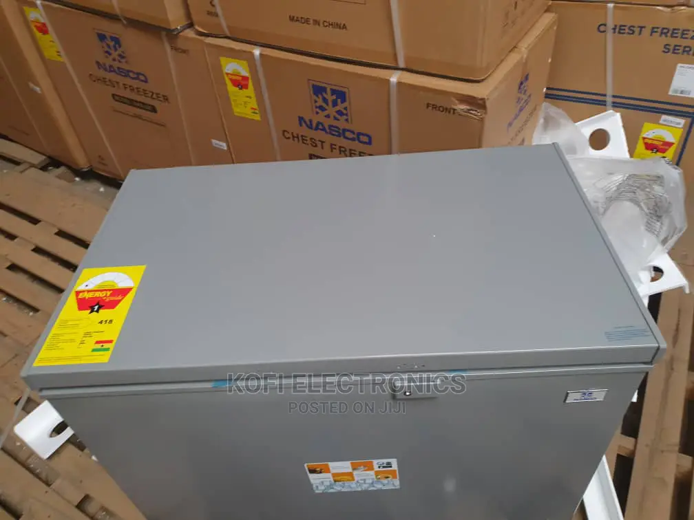 Latest Nasco NAS-300 Chest Freezer - 260 Liters Silver