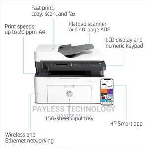 Hp Laserjet MFP 137fnw Copy/Scan/Print Multifunction Printer