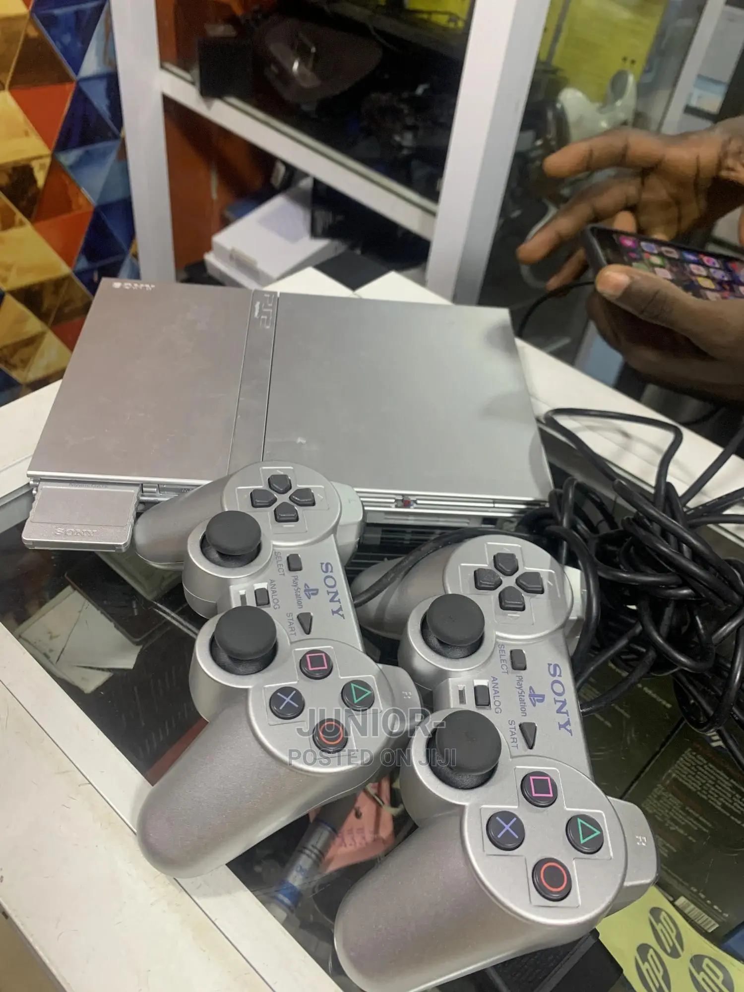 PS2 With Games Installed 2 Pads