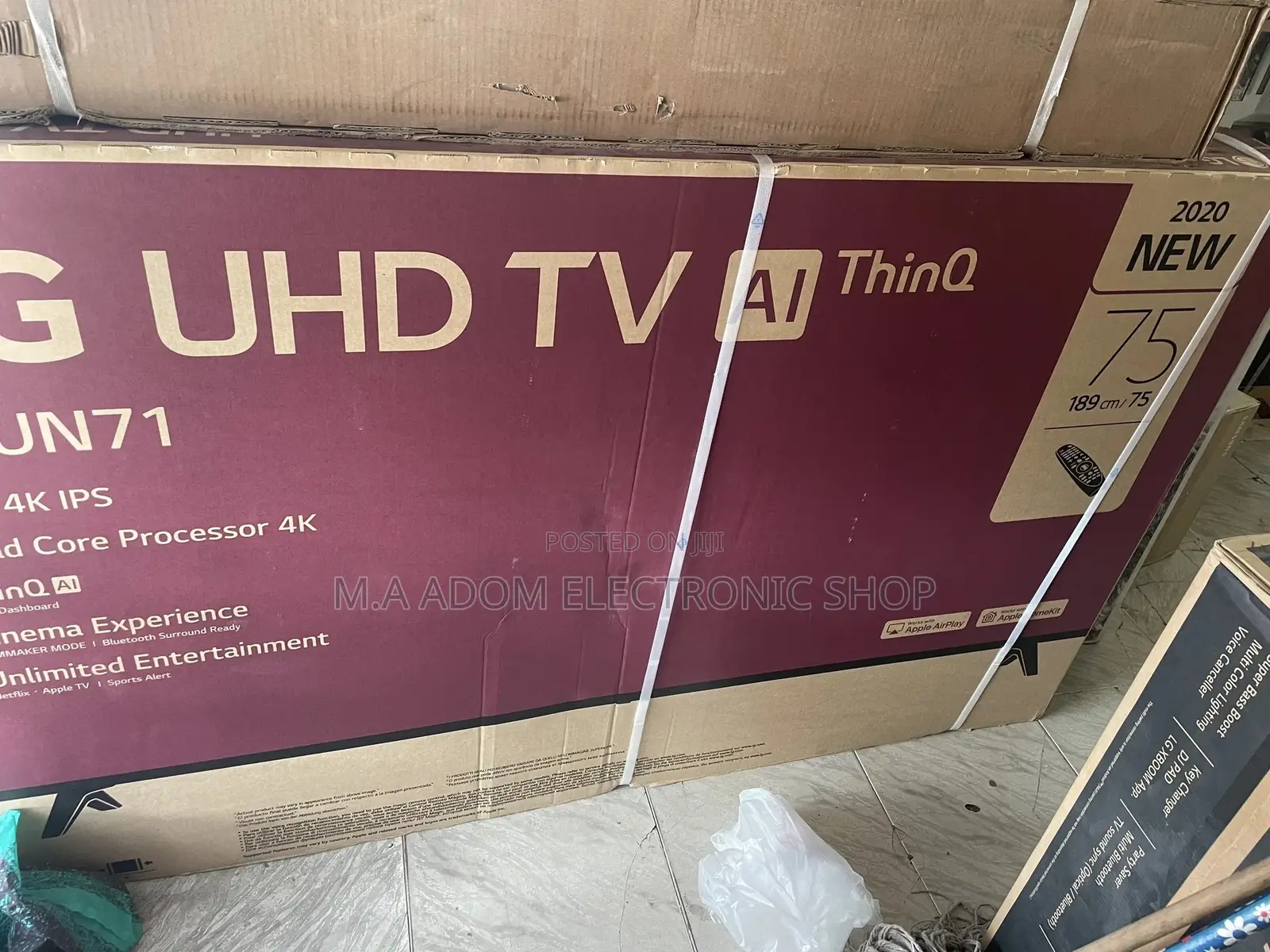 Brand New 2020 Lg 75inches Smart UHD 4K Thin Q Ai Led Tv