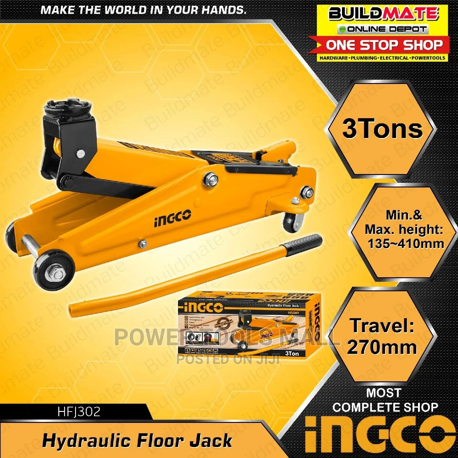 Hydraulic Floor Jack 3 Ton