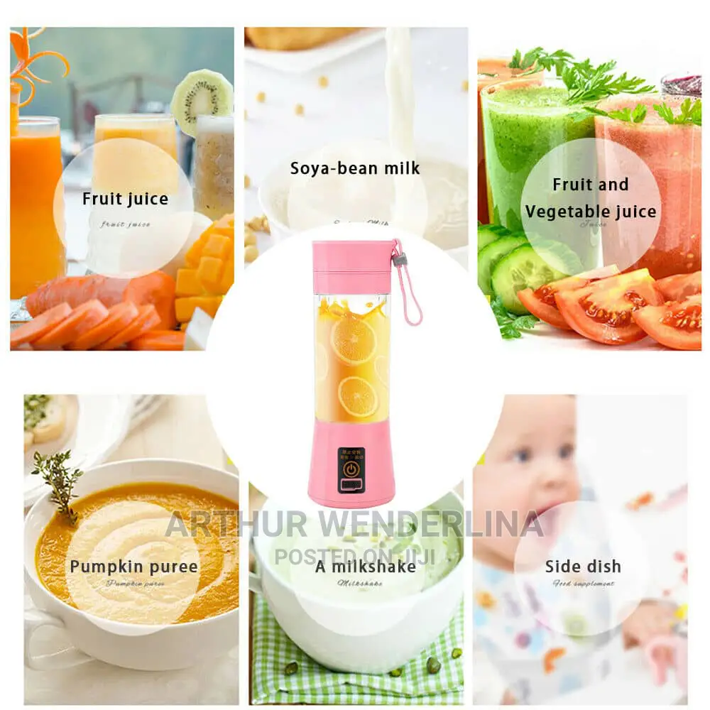 USB Portable Rechargeable Fruit Blender - 380ml.