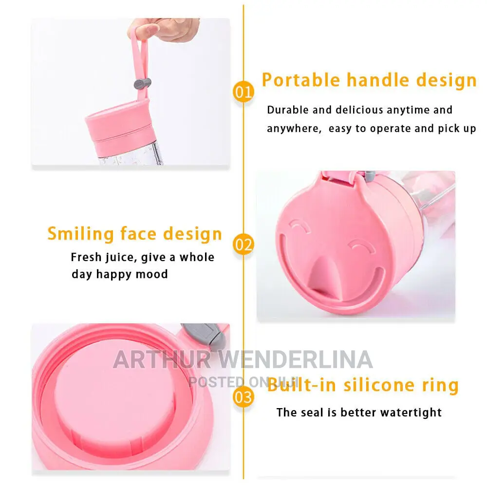 USB Portable Rechargeable Fruit Blender - 380ml.