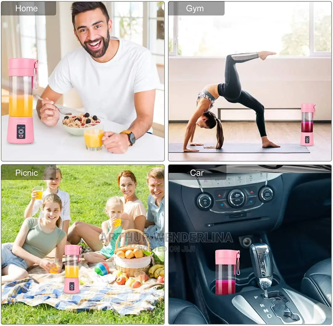 USB Portable Rechargeable Fruit Blender - 380ml.