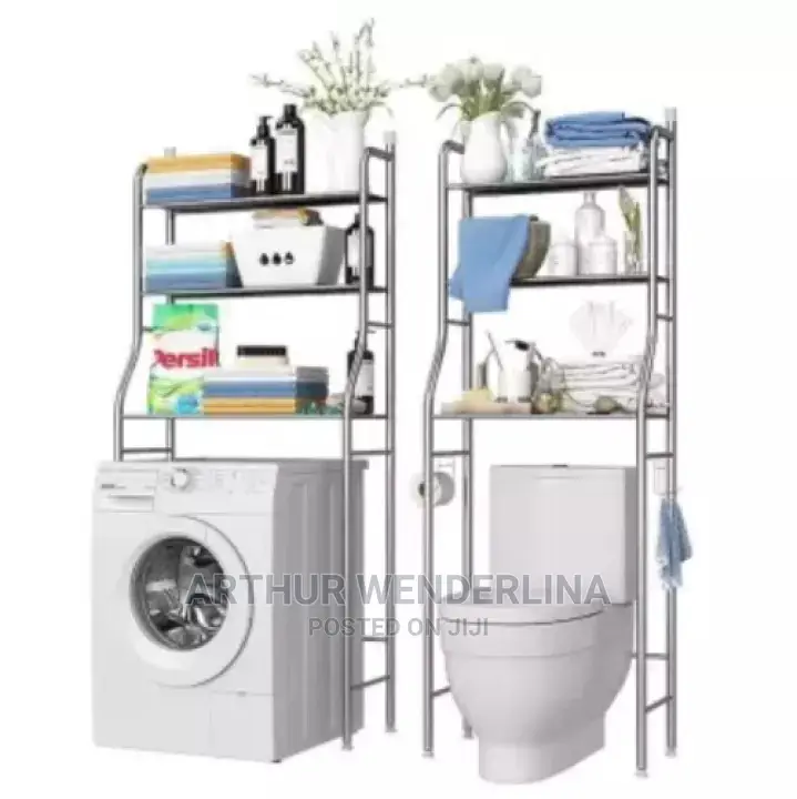 Toilet Rack Laundry Washing Machine Rack Shelf Organizer