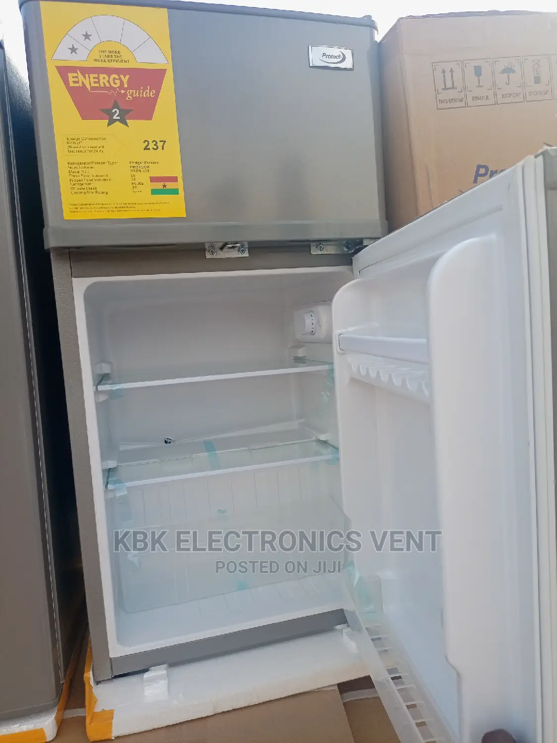Protech 89ltr Double Door Refrigerator