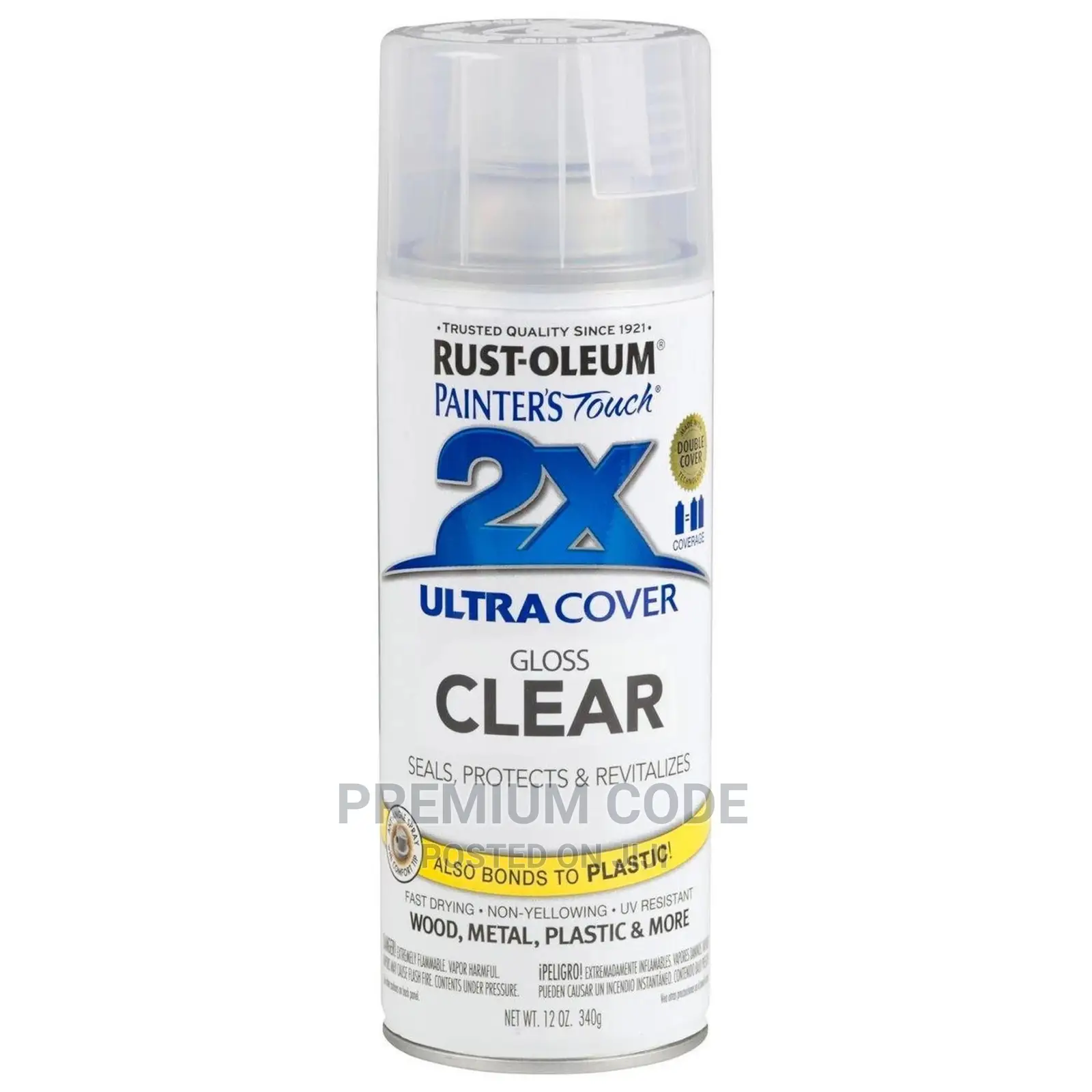 Clear Gloss Topcoat Spray 2x Rust-oleum 249117