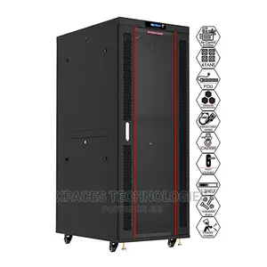 32u Rack Networking Server Cabinet 600mmx600mm Glass Door