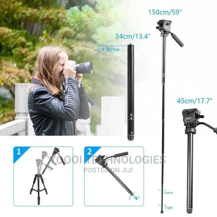 DSLR Phone 2 in 1 Tripod/ Monopod
