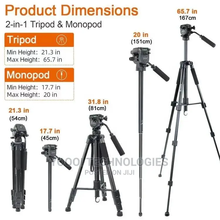 DSLR Phone 2 in 1 Tripod/ Monopod