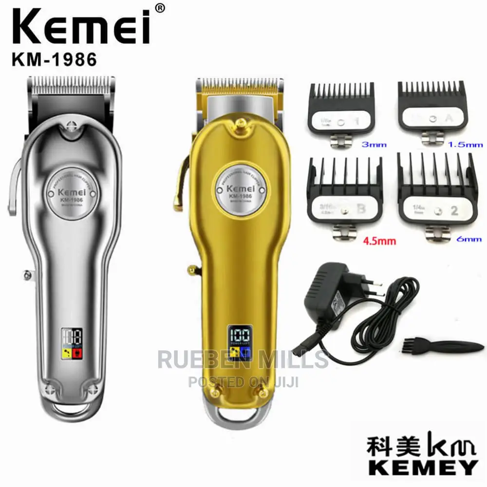 Kemei All Metal Cordless Hair Clipper