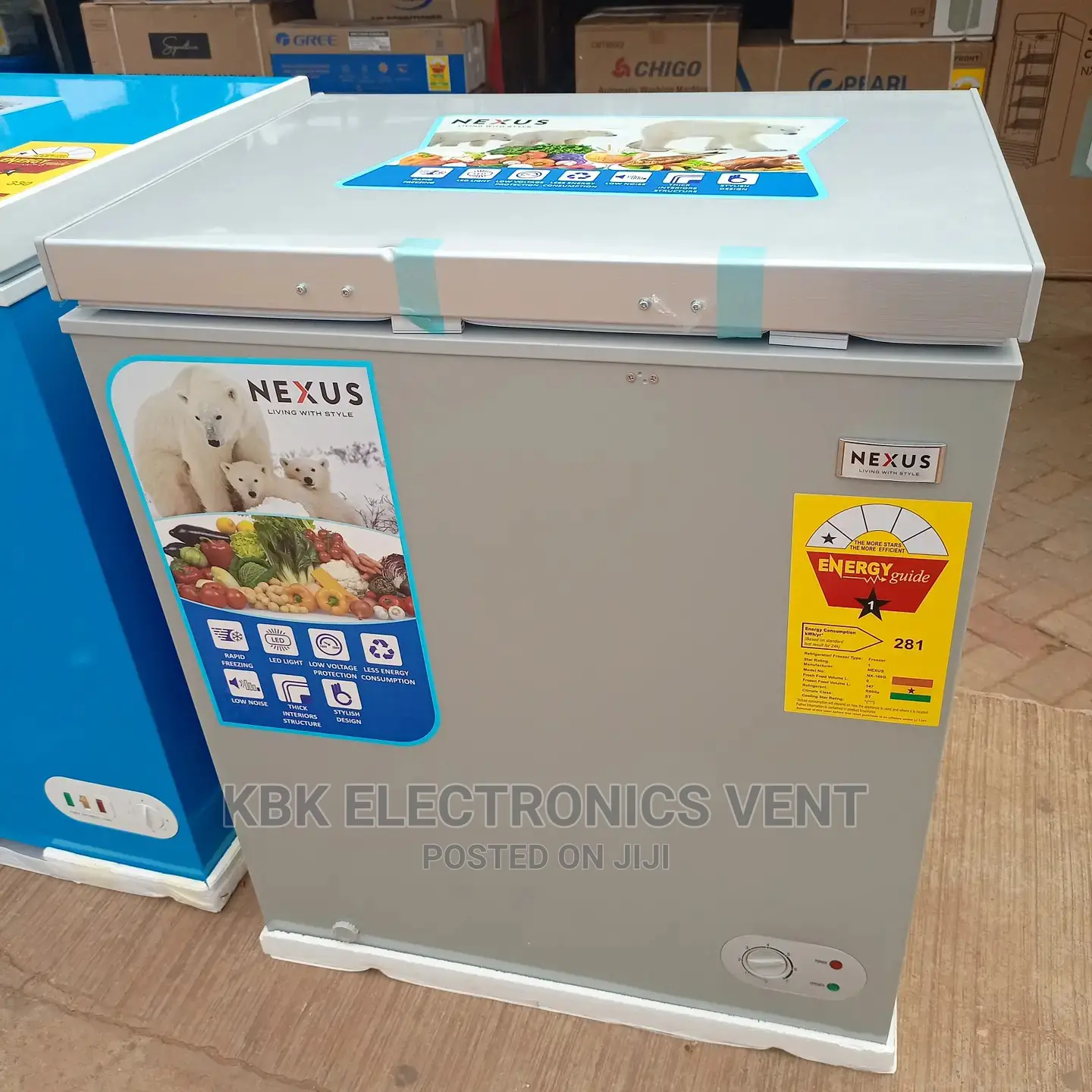 Nexus 150ltr Single Door Chest Freezer