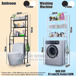 Toilet Rack Laundry Washing Machine Rack Shelf Organizer