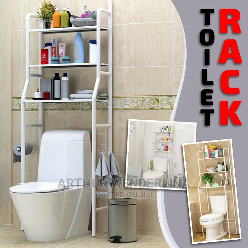 Toilet Rack Laundry Washing Machine Rack Shelf Organizer