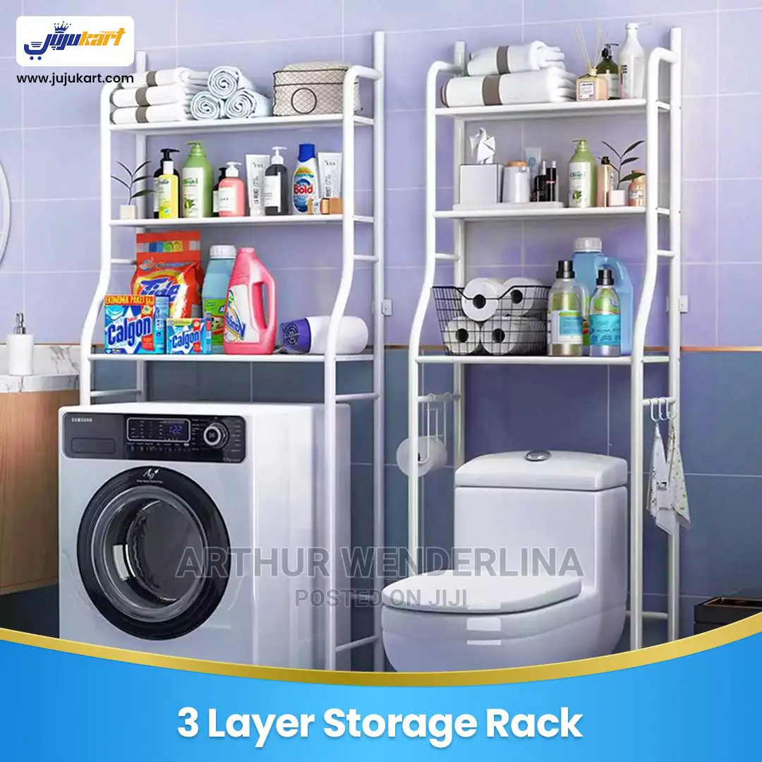 Toilet Rack Laundry Washing Machine Rack Shelf Organizer