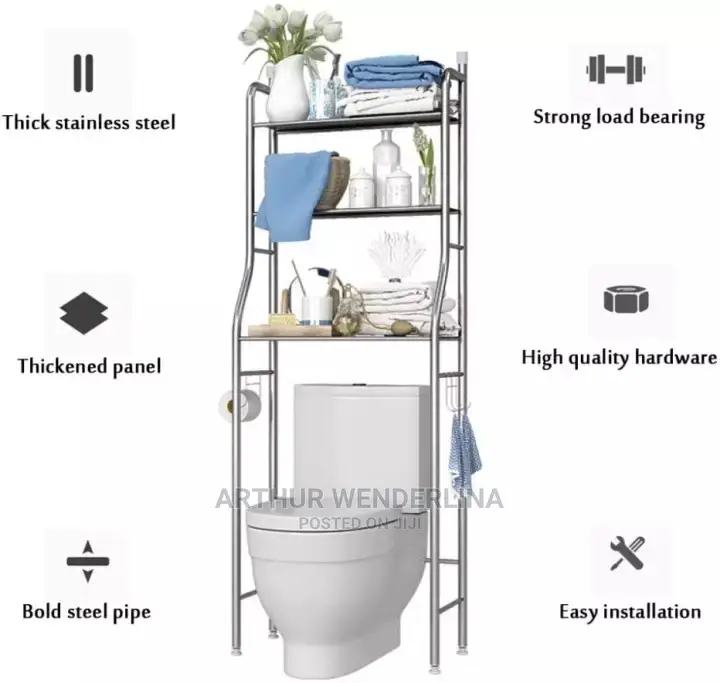Toilet Rack Laundry Washing Machine Rack Shelf Organizer