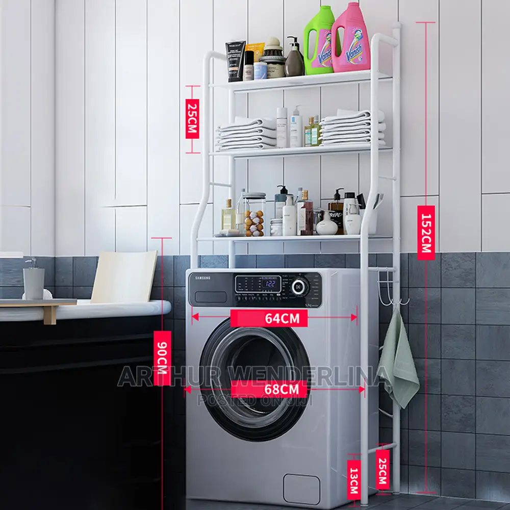 Toilet Rack Laundry Washing Machine Rack Shelf Organizer