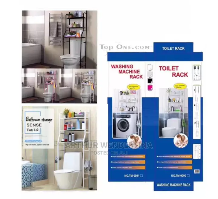 Toilet Rack Laundry Washing Machine Rack Shelf Organizer