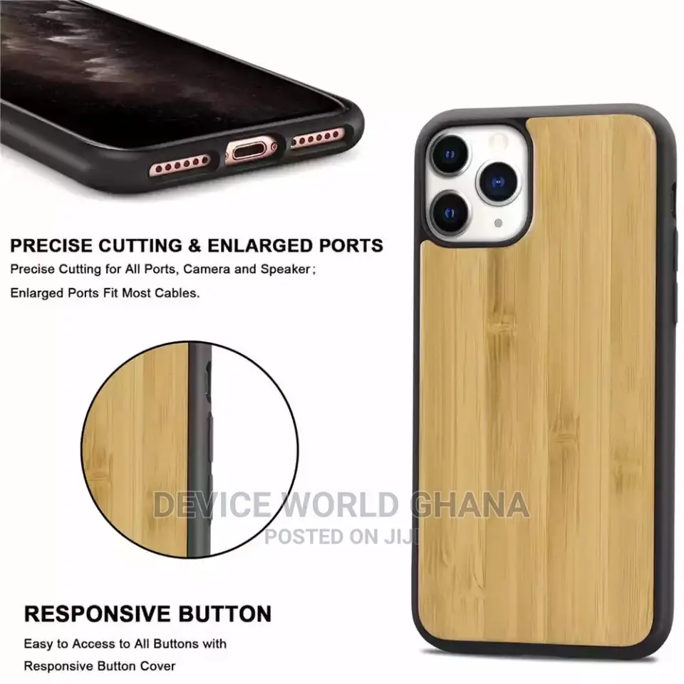 Siz Natutral Wood Case 4 iPhone 14promax 14p 13pm 13 12pm 12
