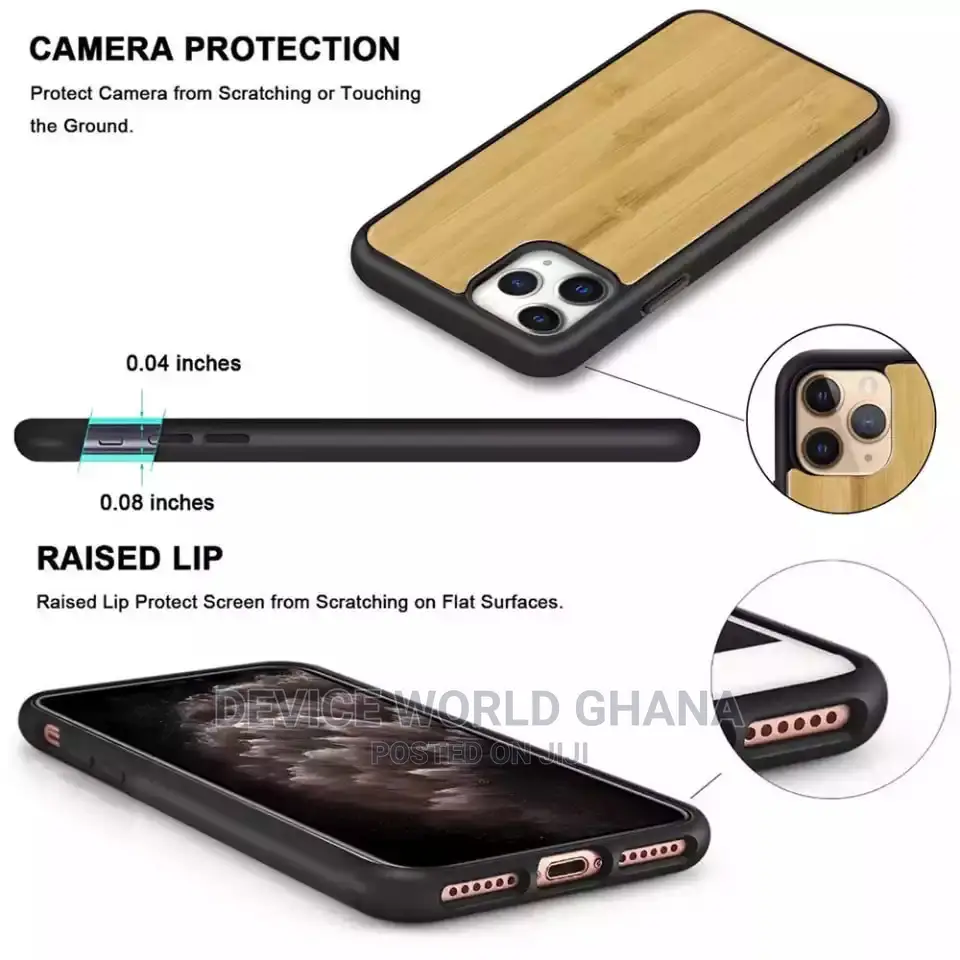 Siz Natutral Wood Case 4 iPhone 14promax 14p 13pm 13 12pm 12