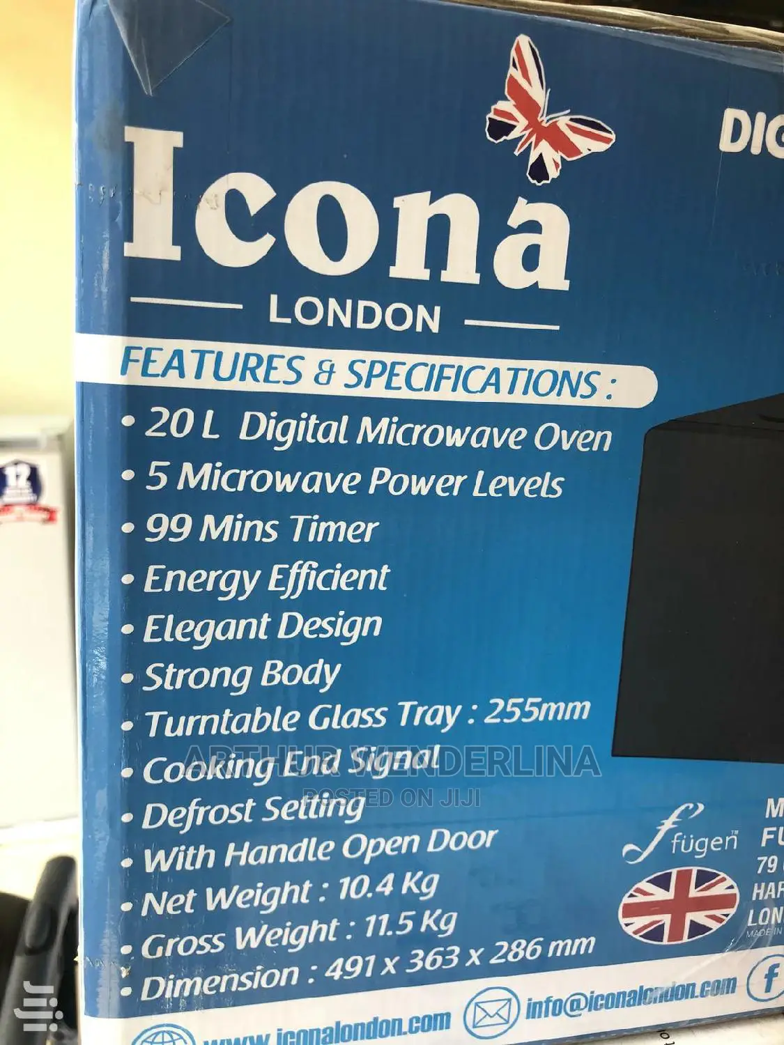 Icona Microwave Oven Digital 20l - Ildmo-2035xb