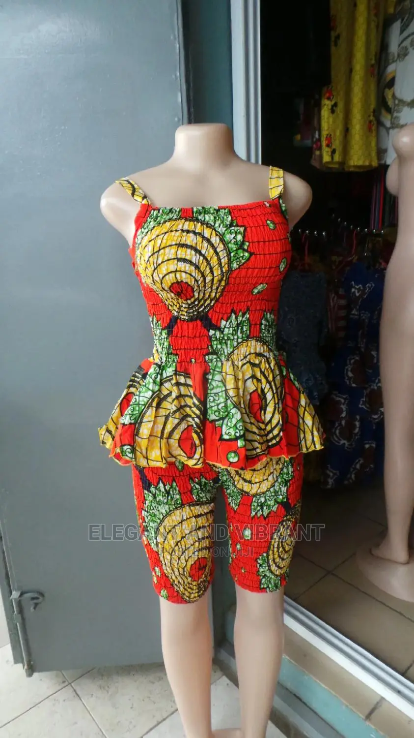 Ladies Beautiful African Wear Set of Two in Shorts