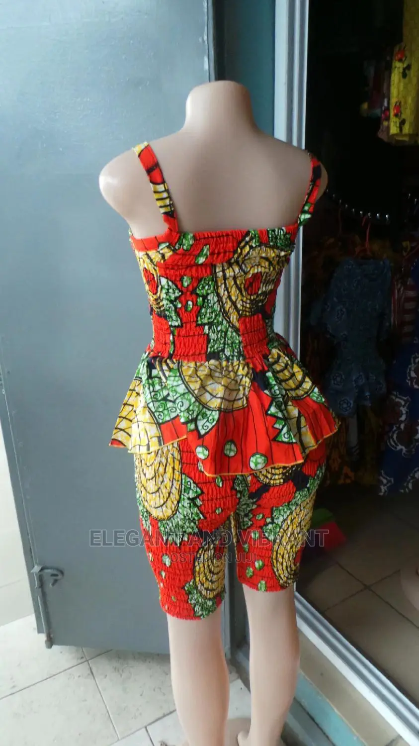 Ladies Beautiful African Wear Set of Two in Shorts