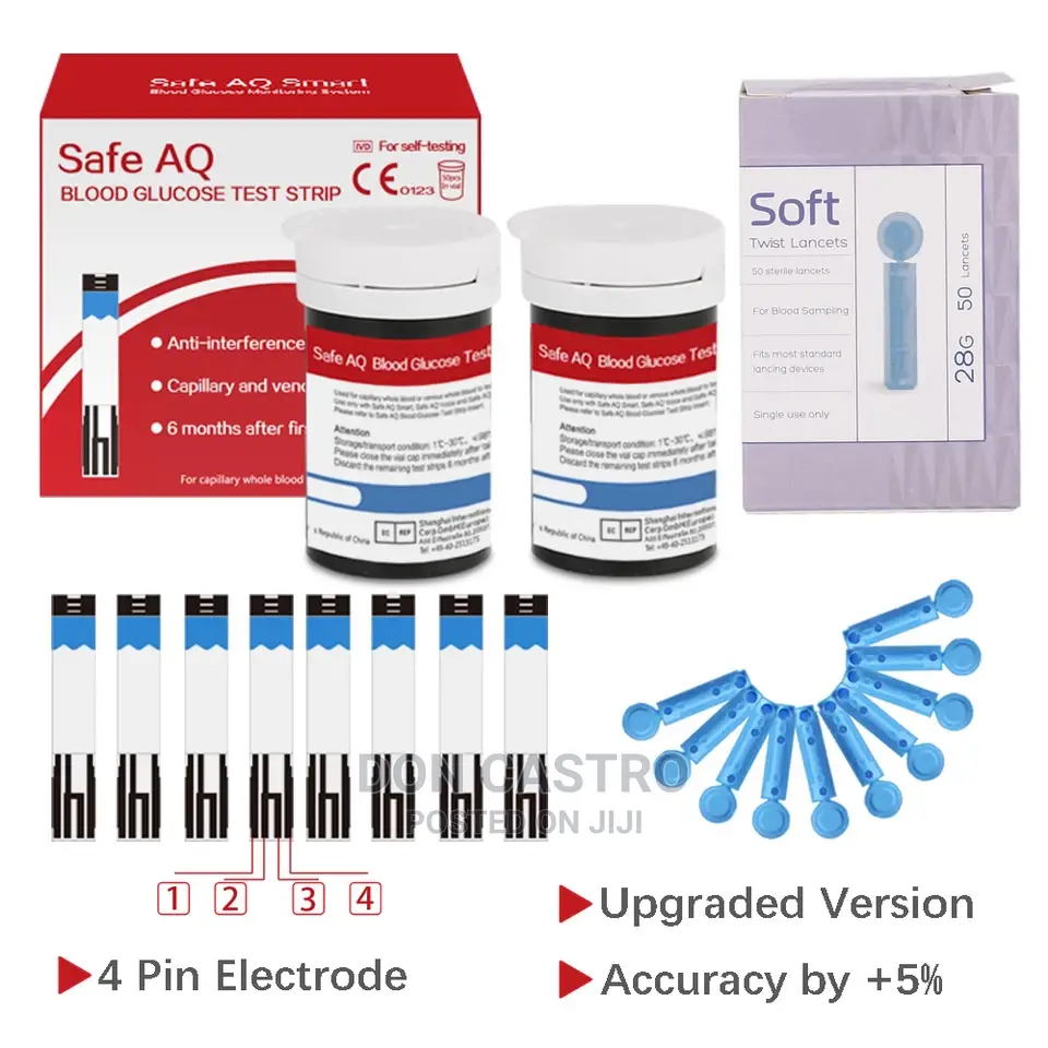 Sinocare Blood Glucose Test Strips 50 With 50 Lancets