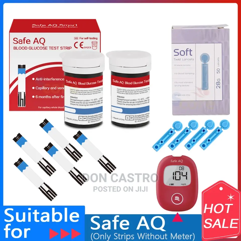 Sinocare Blood Glucose Test Strips 50 With 50 Lancets