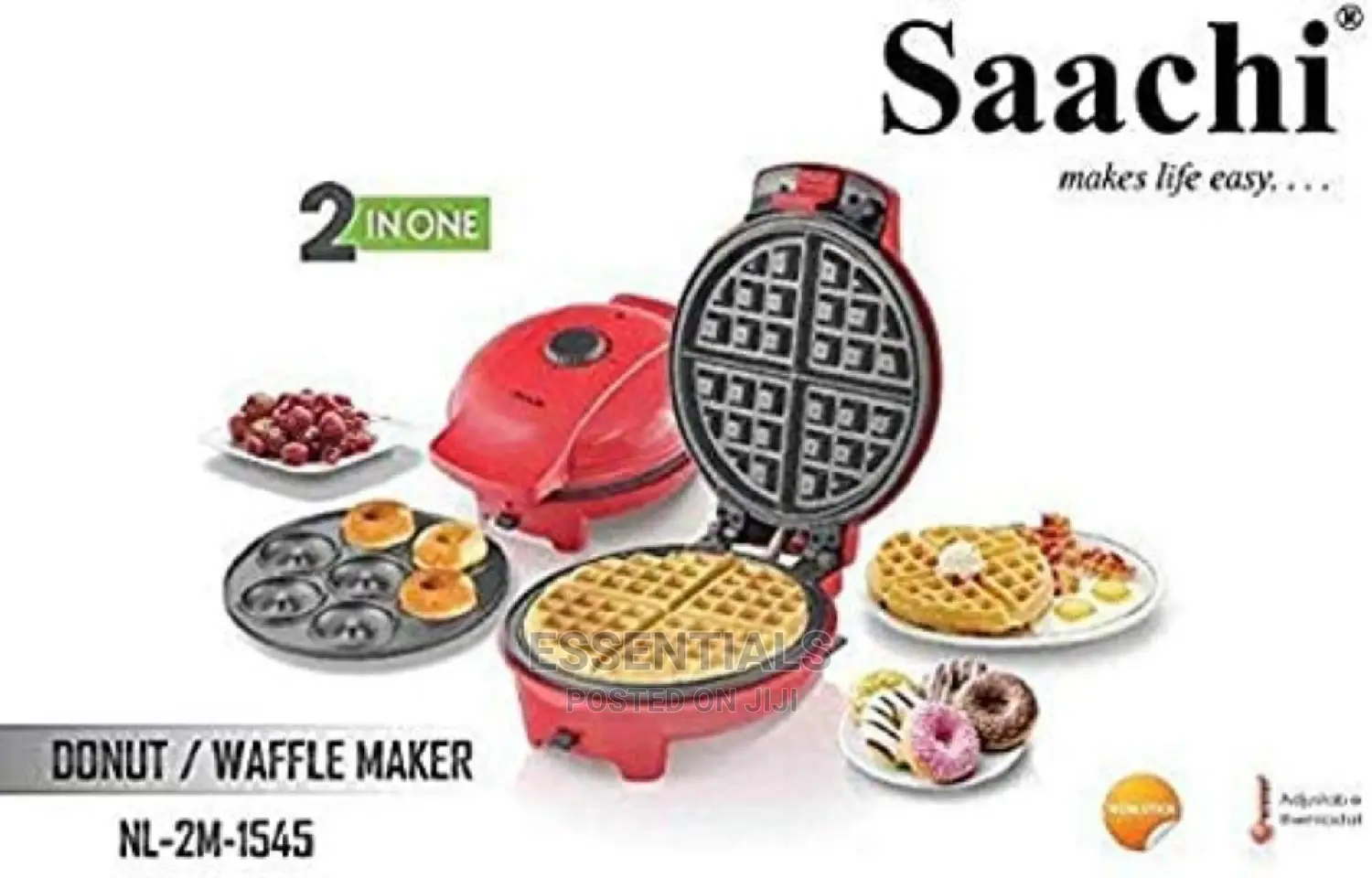 2 in 1 Waffle and Doughnut Maker