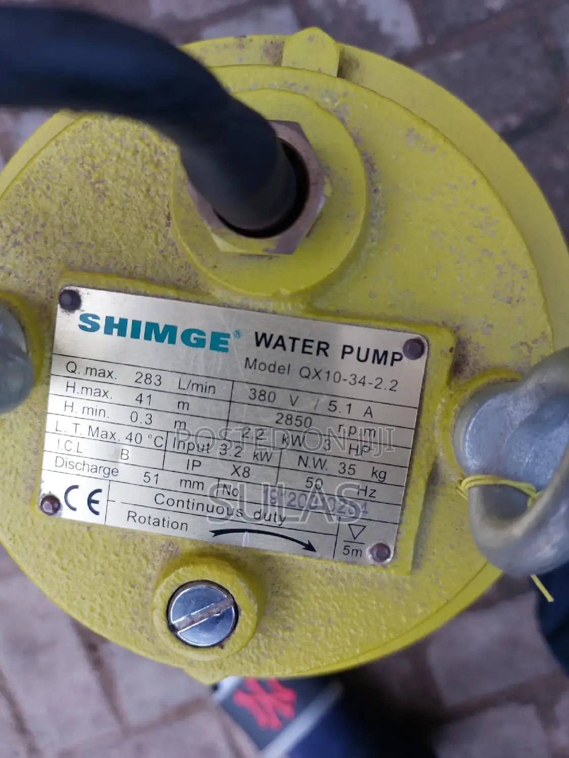 3.0 HP Sewage Pump 3 Phase