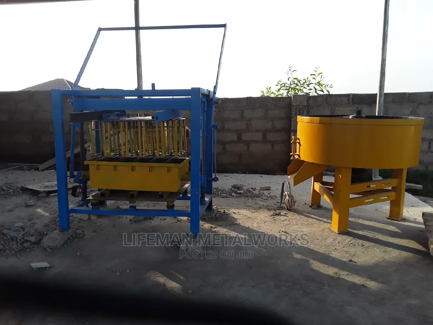 5 in 1 Block Machine With Pan Mixer