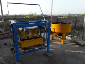 5 in 1 Block Machine With Pan Mixer