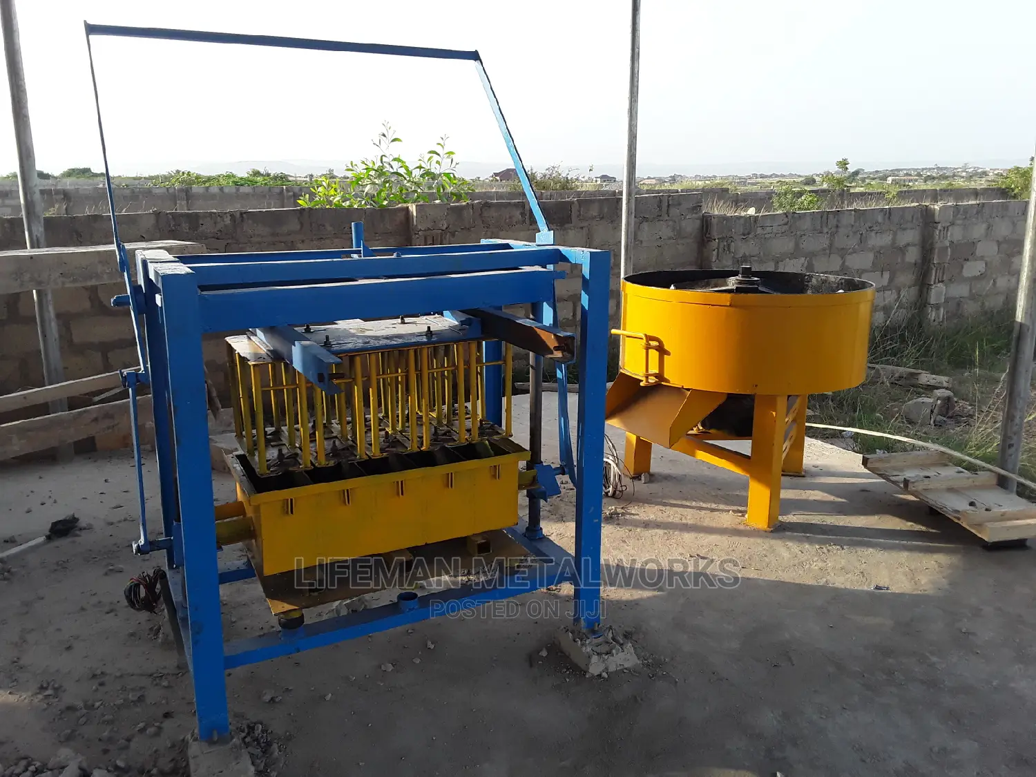 5 in 1 Block Machine With Pan Mixer