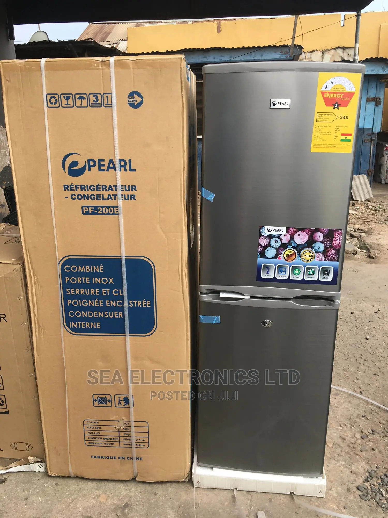 Pearl Double Door Fridge 140 Litres