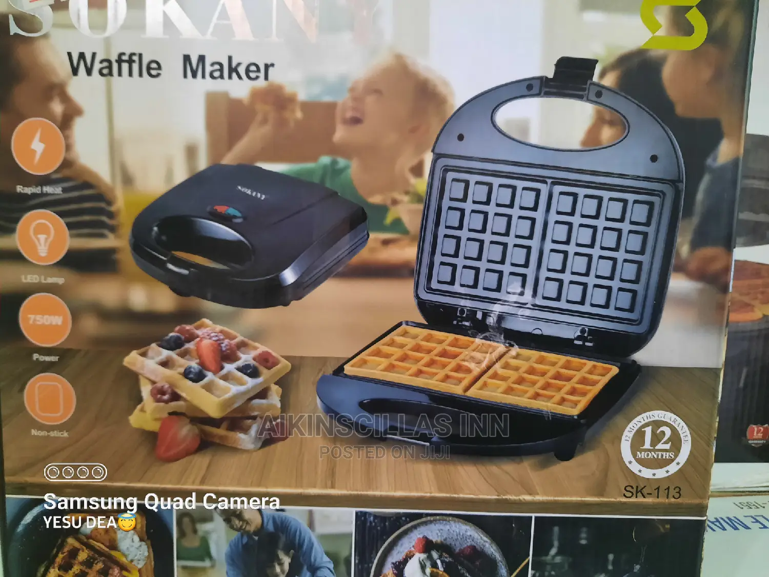 Sokany Waffle Iron