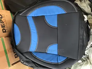 Blue and Black Seat Covers