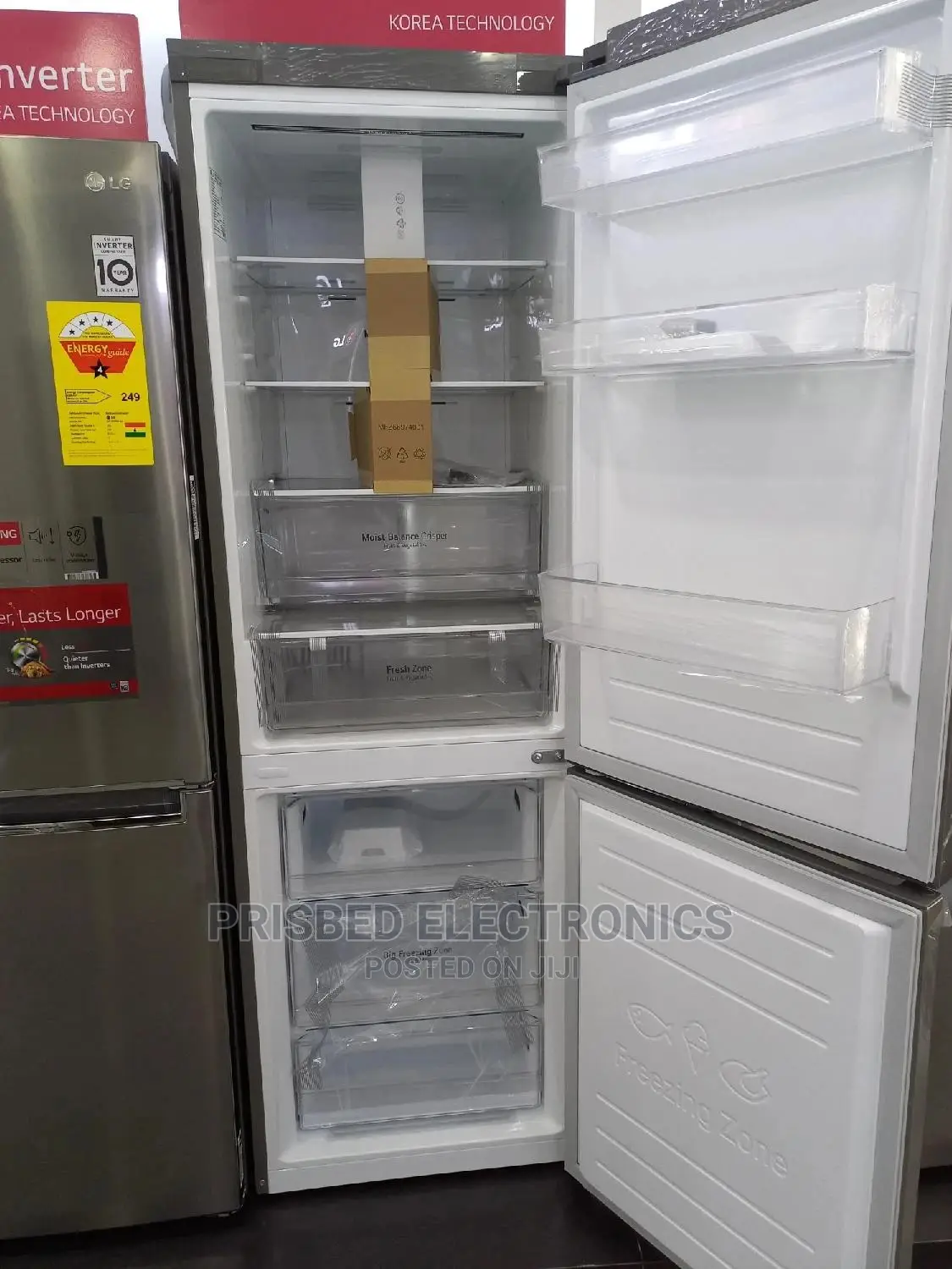 LG Double Door Fridge 374 Litres Bottom Freezer Inverter in Achimota