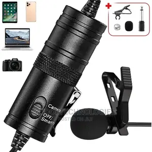 6m Lavalier Sterio Audio Interview Clip Microphone