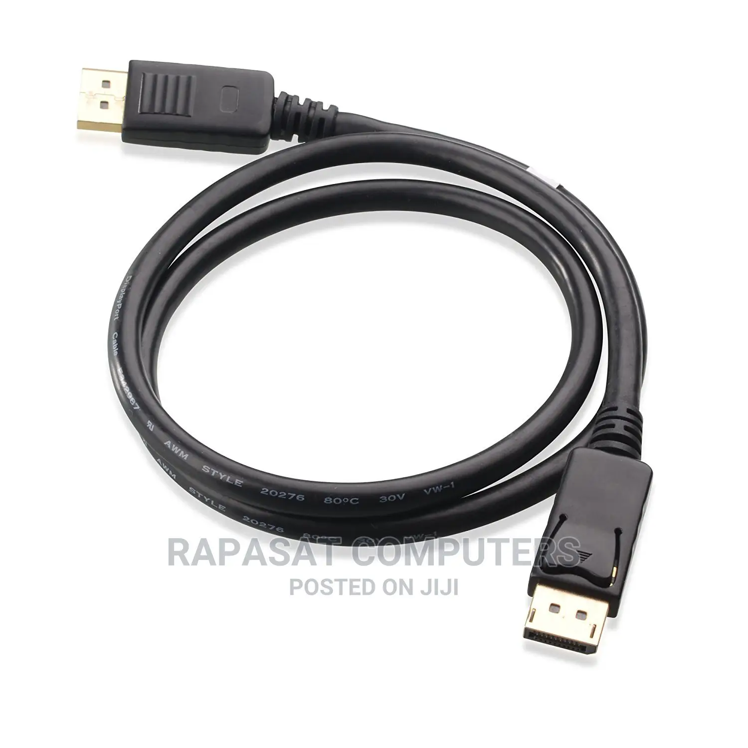 3 Meters Displayport to Displayport Cable- Black